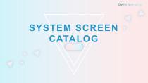 SYSTEM SCREEN CATALOG