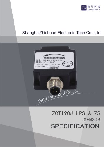 ZCT1360J-LPS-A-75 Single Axis Inclinometer Current output Tilt Sensor