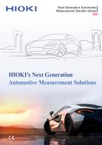 HIOKI’s Next Generation Automotive Measurement Solutions