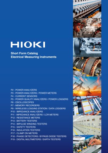 HIOKI Overview Catalog