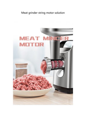 Meat grinder string motor solution