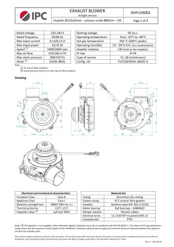 EXHAUST BLOWER AVFLVIS001