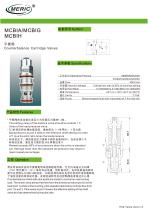 Balancing valve MCBIA/MCBIG/MCBIH