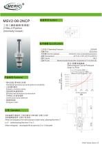 Poppet hydraulic directional control valve MSV2-08-2NCP