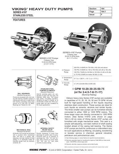 HEAVY DUTY PUMPS, SERIES 4197