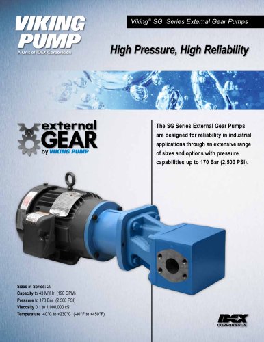 SG External Gear Pumps 