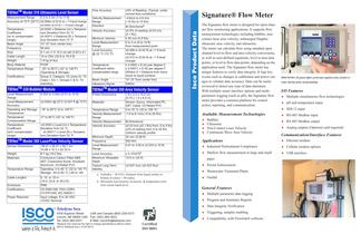 Signature Flow Meter