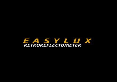 EASYLUX RETROREFLECTOMETER