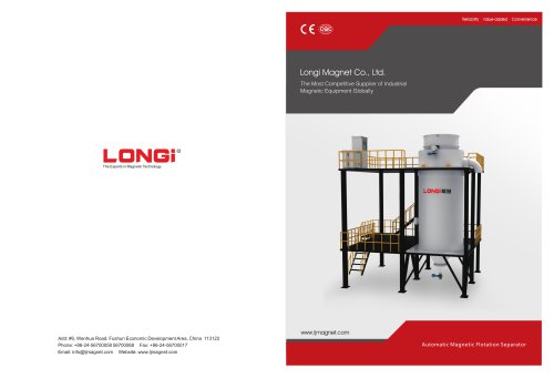 LONGi LJC Automatic Magnetic Flotation Separator