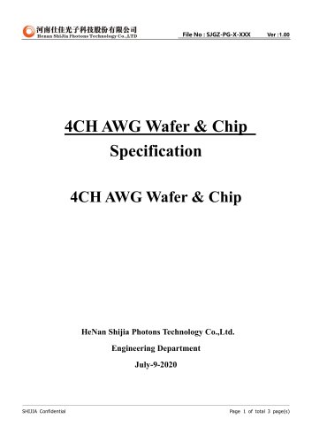 4CH AWG Wafer & Chip