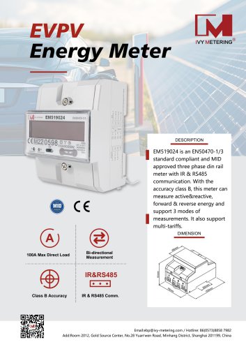 IVY EVPV Energy Meter EM519024