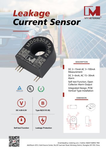 IVY Leakage Current Sensor MD0630STA-PM
