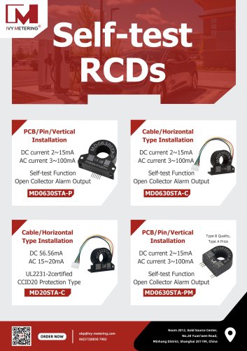 IVY Self-test RCDs Series