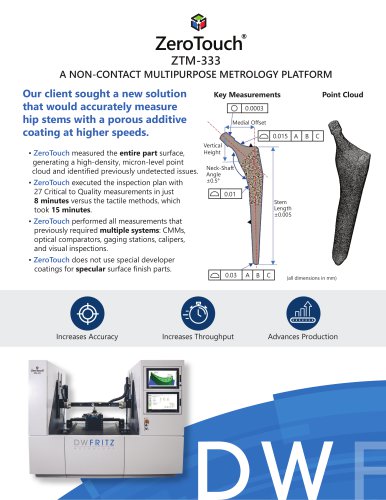 ZeroTouch® Application Notes: Hip Implant