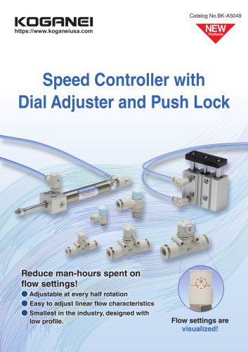 Speed Controller with Dial Adjuster and Push Lock