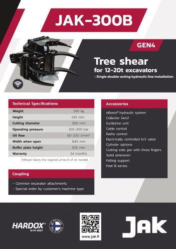 JAK-300B Tree shear