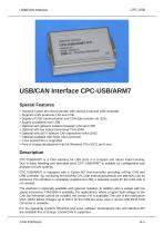 USB/CAN Interface CPC-USB/ARM7