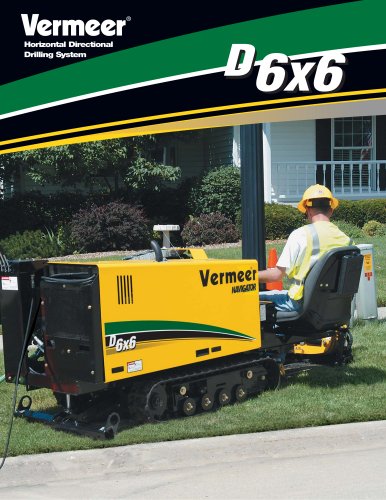 D6x6 NAVIGATOR® Horizontal Directional Drill Literature