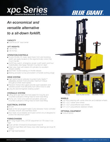 XPC Counterbalance LIft Truck