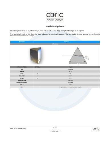 equilateral prisms