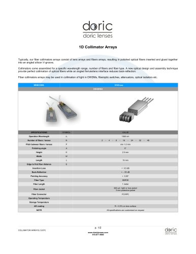 Fiber Collimators Arrays