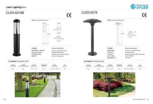 Cerulean LED Lawn Light