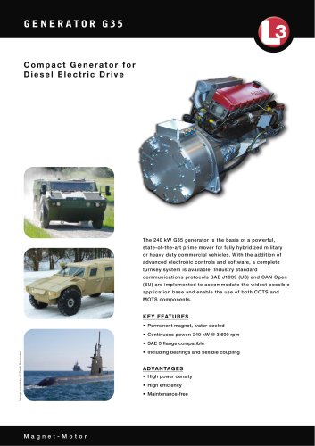 G35 - Compact Generator for Diesel Electric Drive