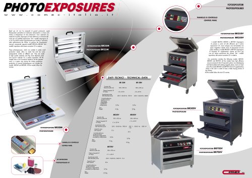 PHOTOEXPOSURE Units model BR