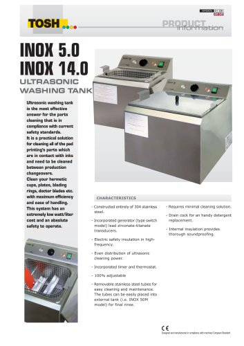 ULTRASONIC WASHING TANK 5.0 14.0