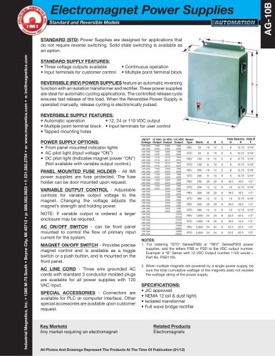 Electromagnet Power Supplies