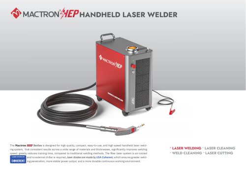 Handheld Laser Welder MACTRON HEP