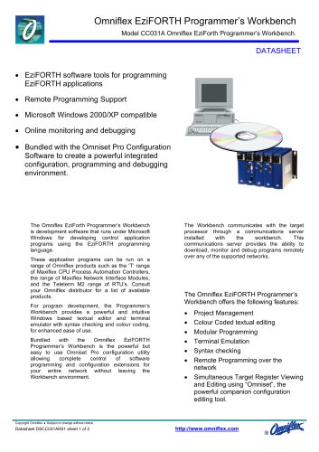 Model CC031A EziForth Programmers Workbench