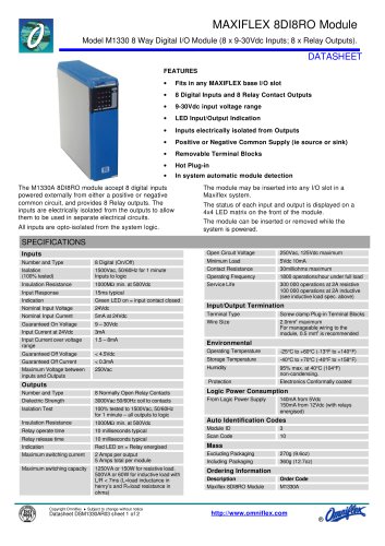 Model M1330A 8DI8RO