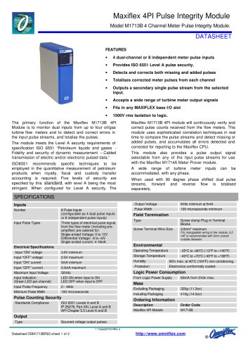 Model M1713B Maxiflex 4PI Module