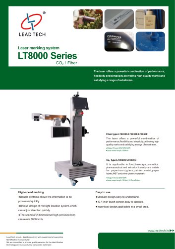 LEAD TECH CO2/Fiber Laser Printer LT8030C/LT8030F