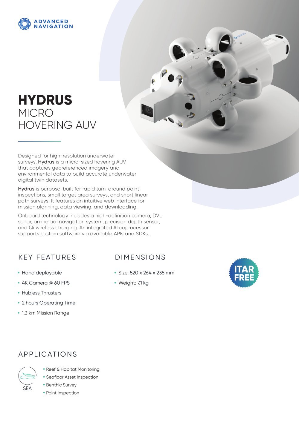 HYDRUS - Advanced Navigation