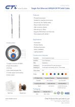 Single Pair Ethernet AWG24 SF/TP Solid Cable