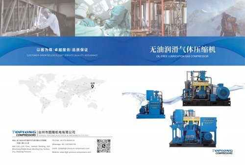 OIL-FREE LUBRICATION GAS COMPRESSOR