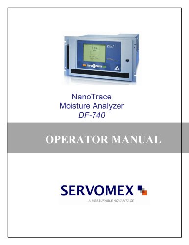 DF-740 Operator Manual