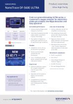 SERVOPRO DF-560E NanoTrace ULTRA Product Brochure