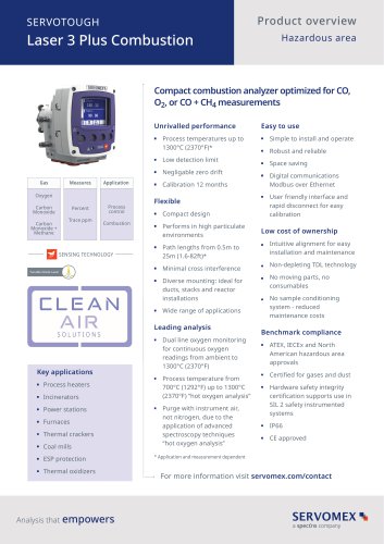 SERVOTOUGH Laser 3 Plus Combustion