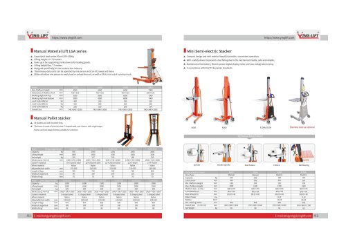 YINGLIFT-E100A-Mini semi electric stacker