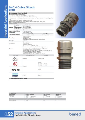 EMC 4 Cable Glands