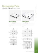 Rectangular Plate without clamping edge& mountingbores