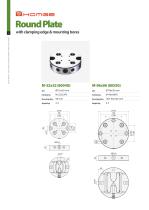 Round Plate with clamping edge& mounting bores
