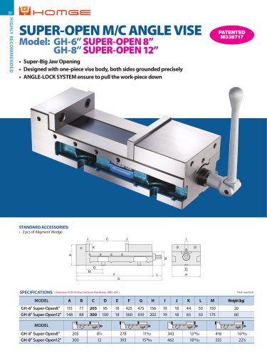 SUPER-OPEN M/C ANGLE VISE_ GH-6"SUPER-OPEN8",GH-8"SUPER-OPEN12"