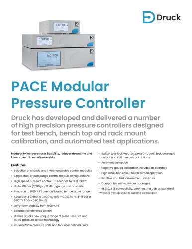 Druck PACE 5000 & 6000