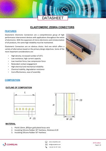 ELASTOMERIC ZEBRA CONECTORS