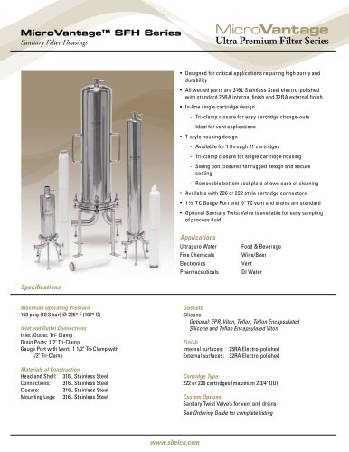 MicroVantage SFH SERIES