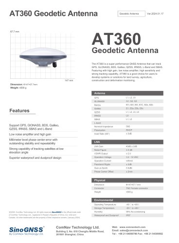 AT360 Geodetic Antenna